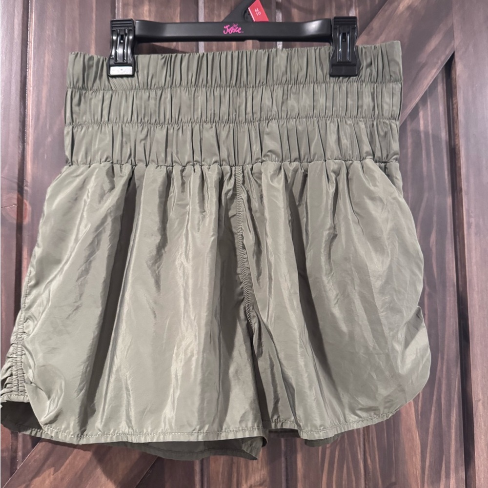 Mondetta Olive Green Women's Athletic Shorts